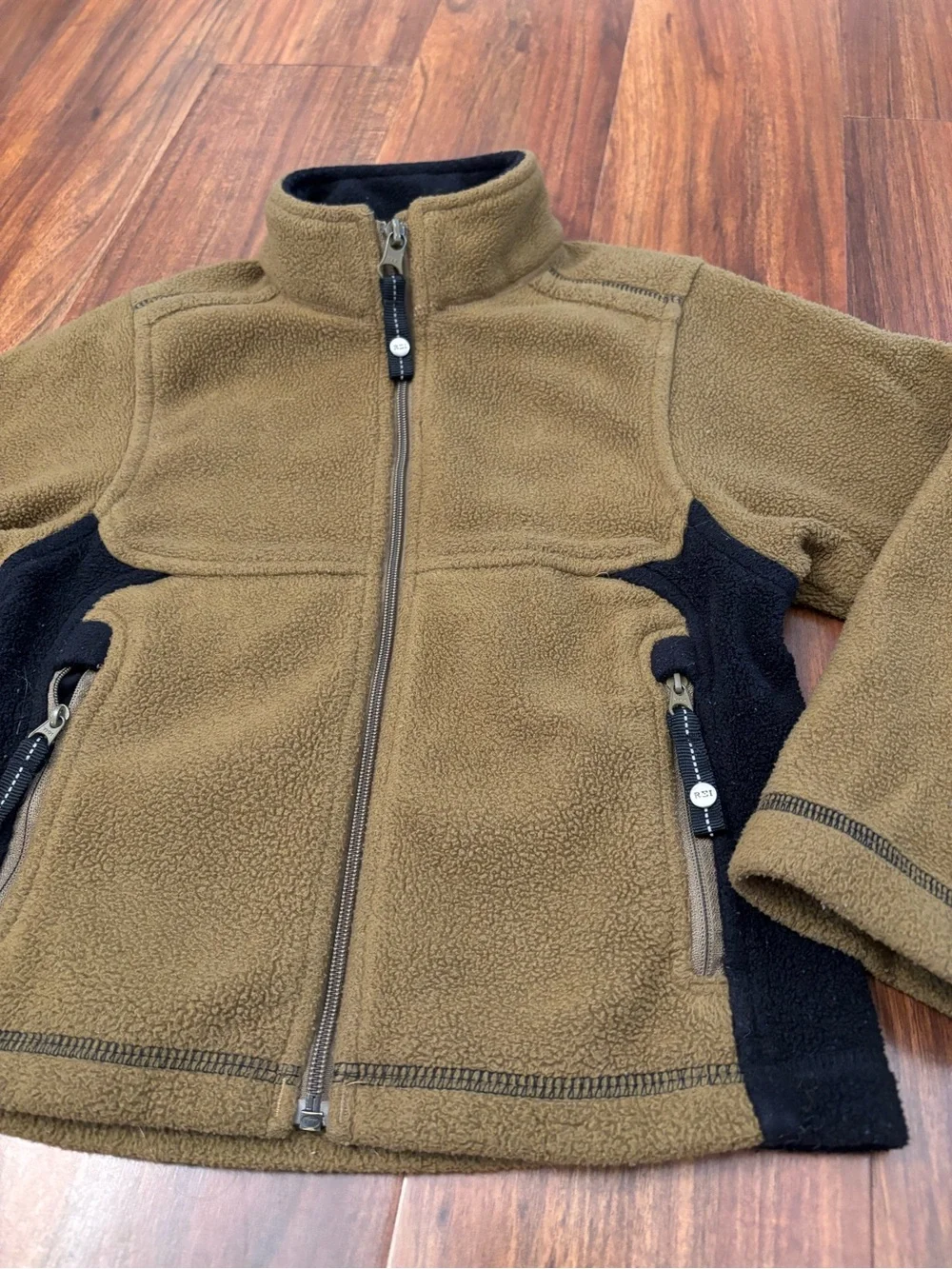 REI Greenish Brown Fleece Zip Up Jacket